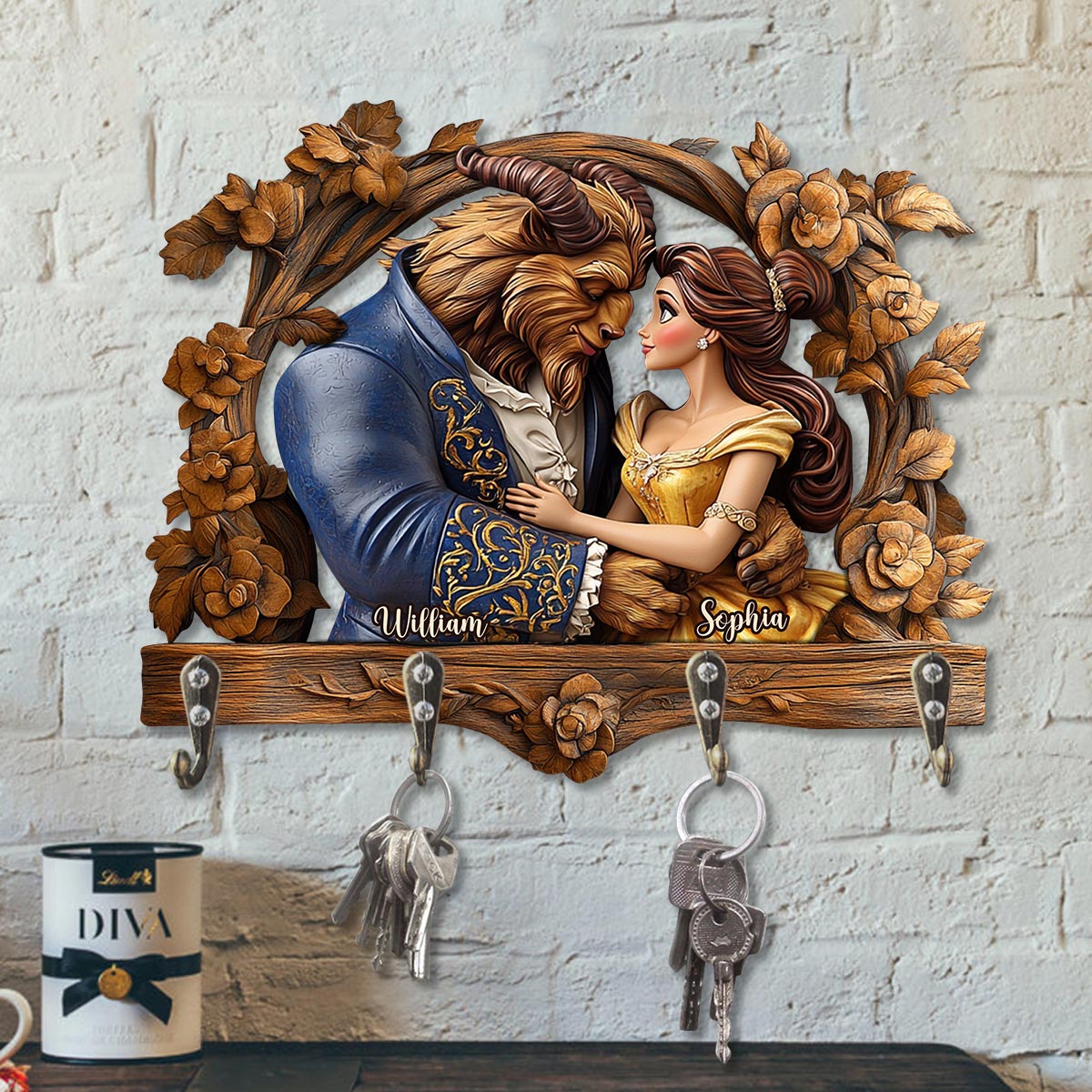 You & Me We Got This - Personalized Mouse Custom Shaped Key Rack