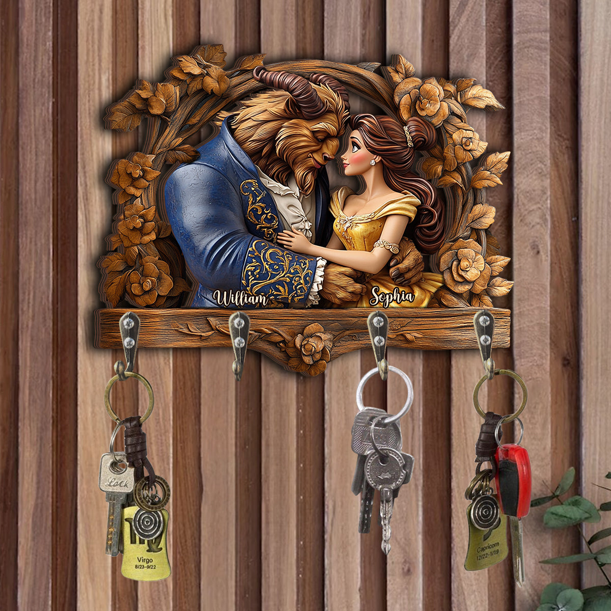 You & Me We Got This - Personalized Mouse Custom Shaped Key Rack