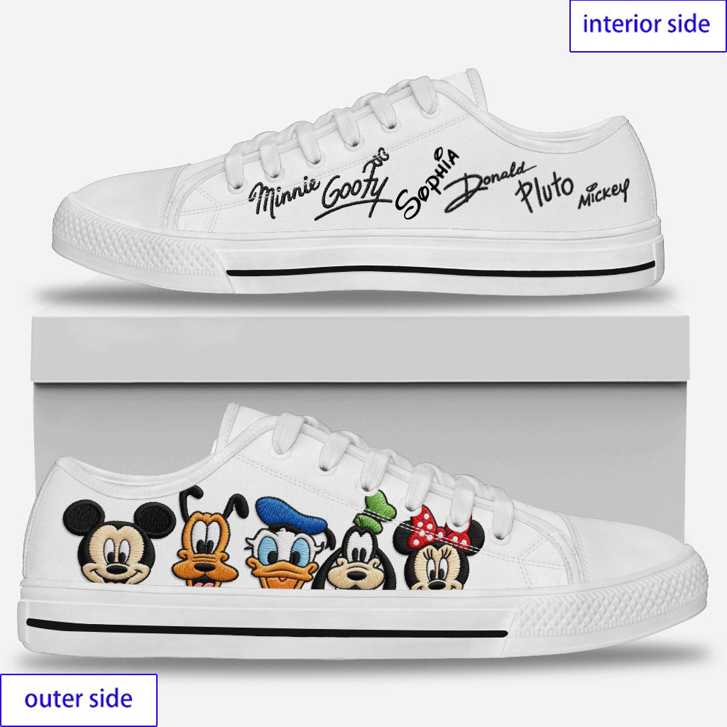 Friends - Personalized Mouse Low Top Shoes