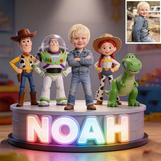 Toys Friend - Personalized Movie For Kids Custom Shaped Acrylic Plaque