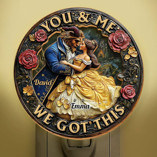 You And Me We Got This - Personalized Mouse Plug-In Night Light