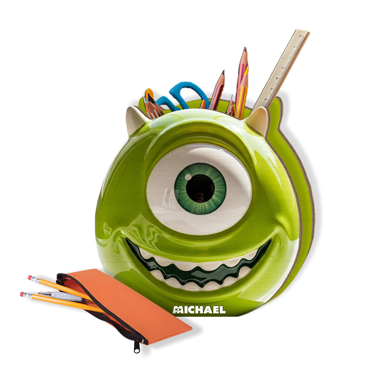 Monster University - Personalized Mouse Wooden Pen Holder
