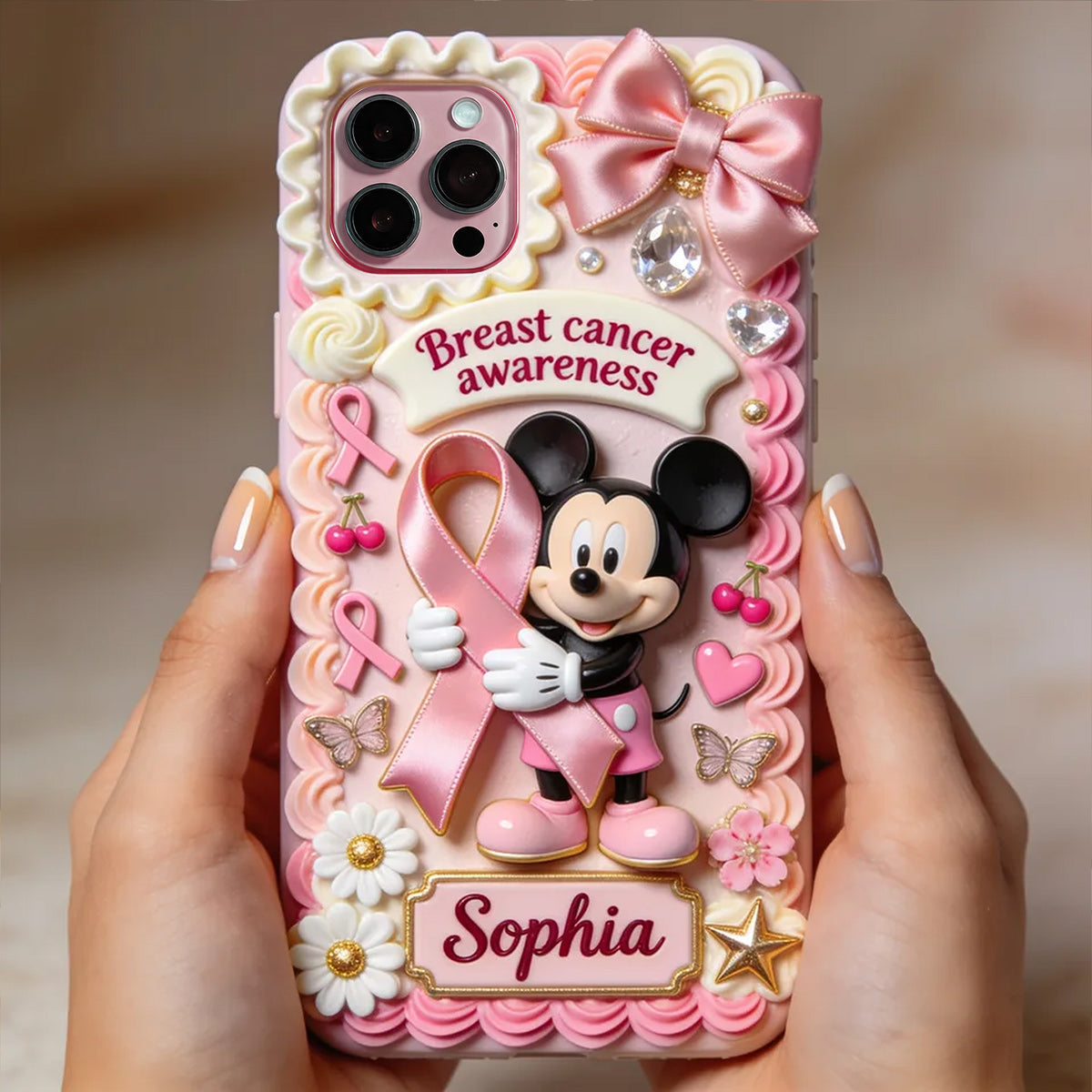 Breast Cancer Awareness - Personalized Breast Cancer Awareness Full Print Phone Case