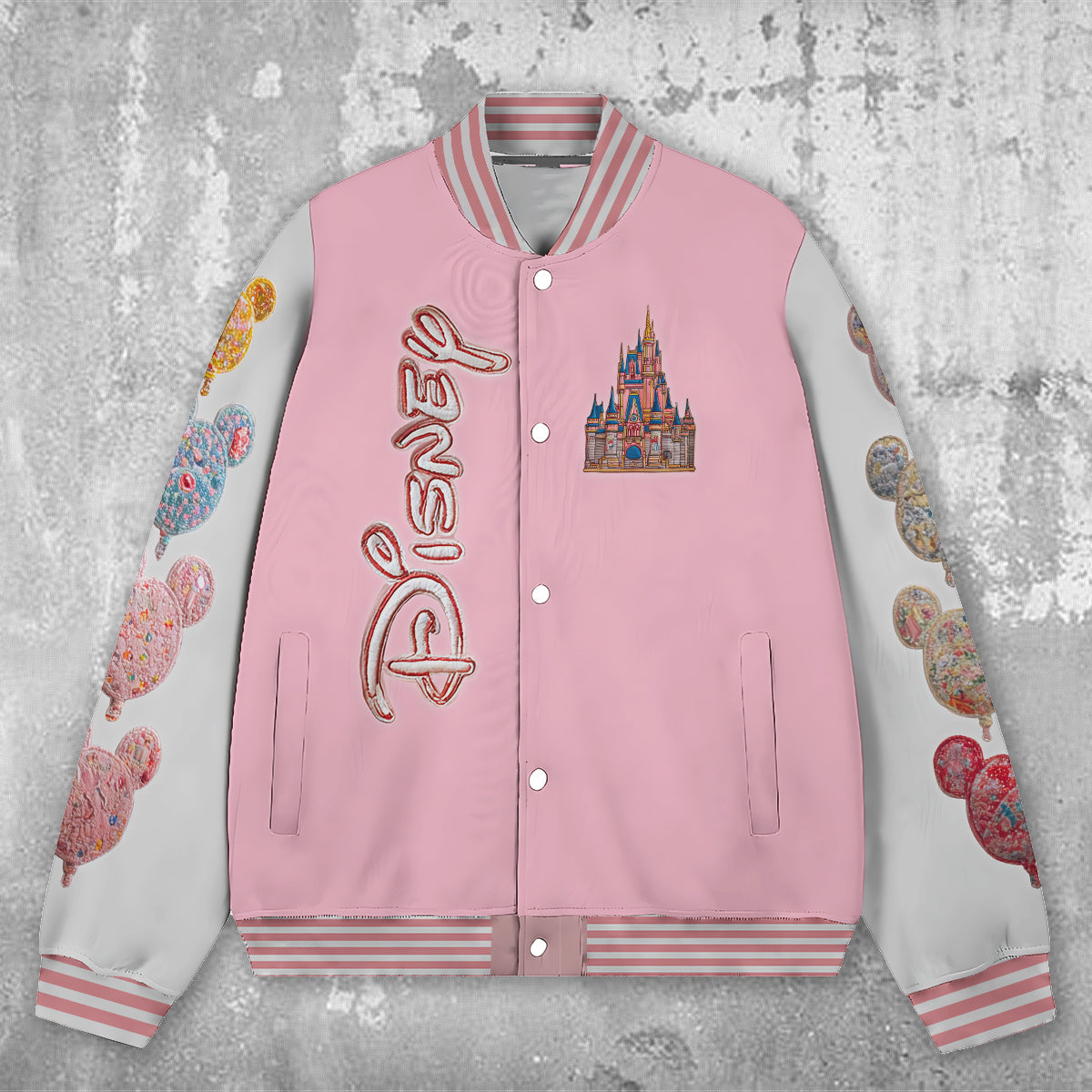 Magical Castle - Personalized Mouse Varsity Jacket