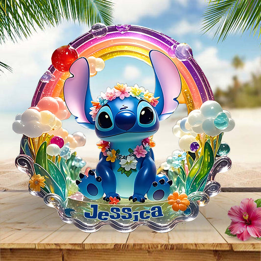 Lovely Ohaha - Personalized Ohana Custom Shaped Acrylic Plaque