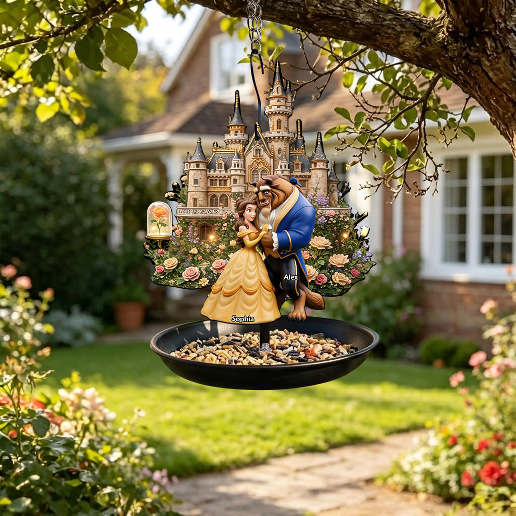 Tale As Old As Time - Personalized Beauty And The Beast Bird Feeder/ Bath