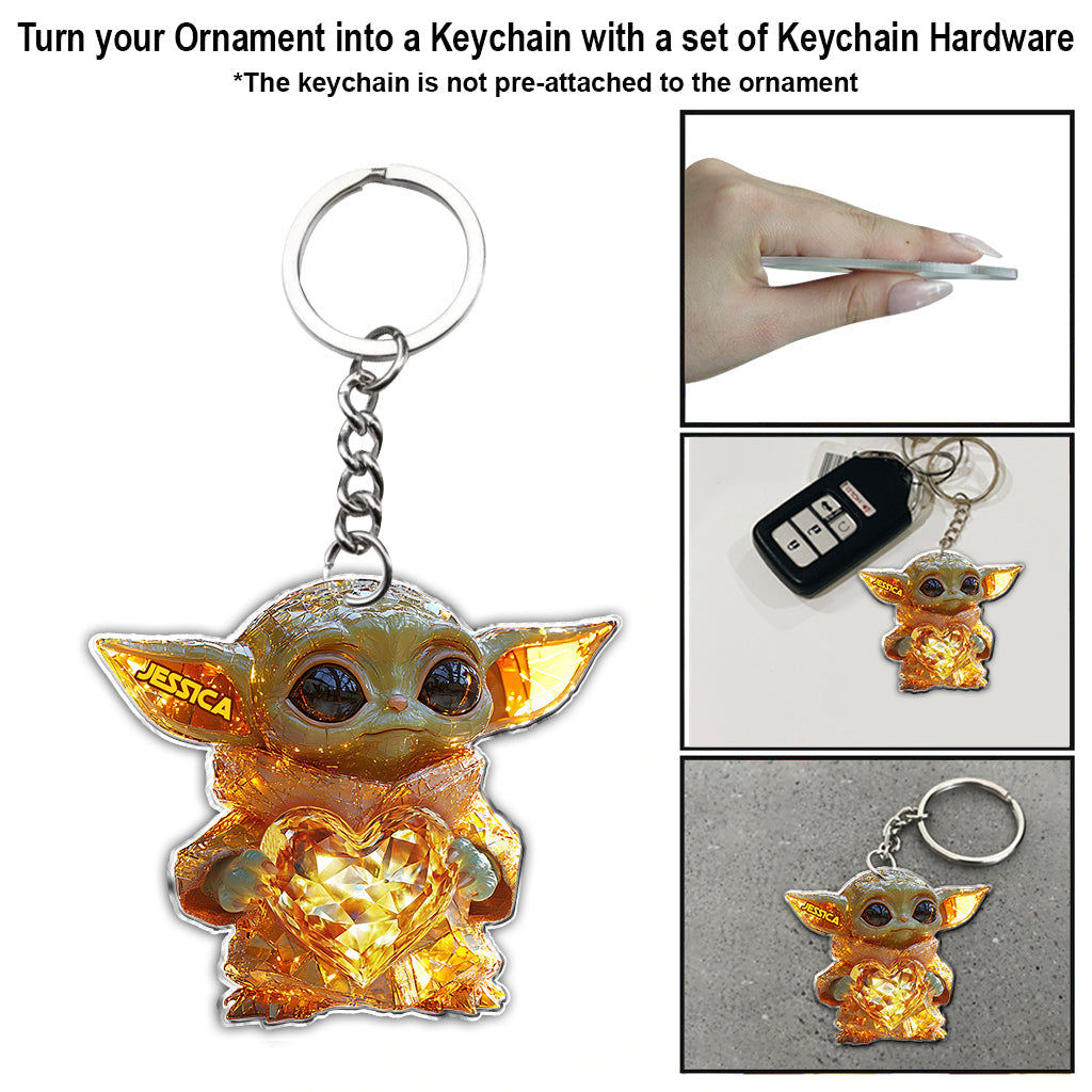 Merry Christmas - Personalized The Force Ornament