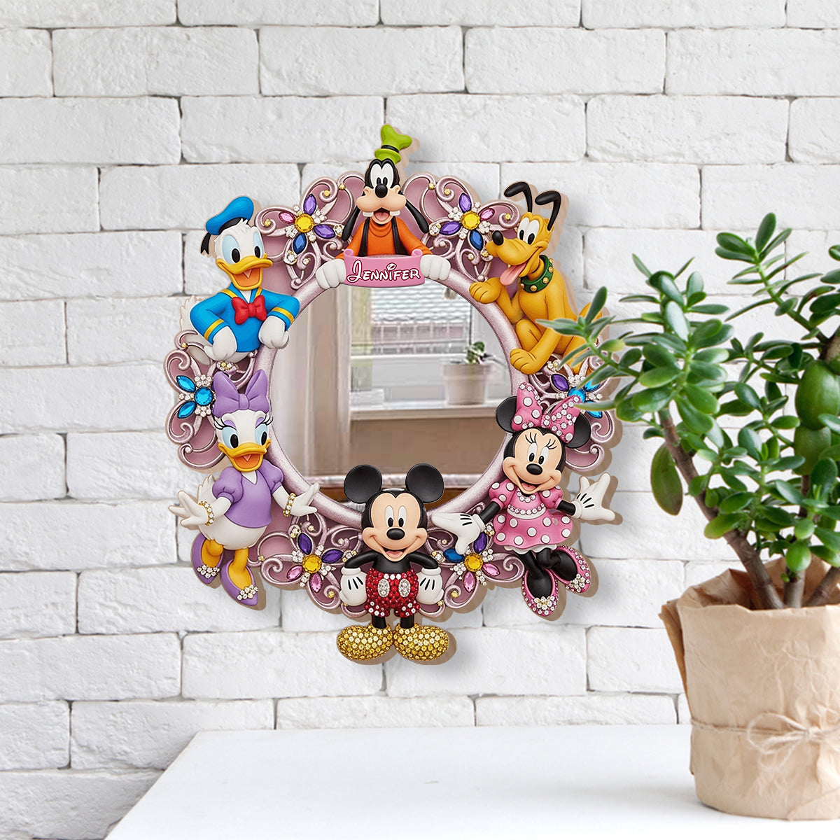 Magical World - Personalized Mouse Wall Hanging Mirror