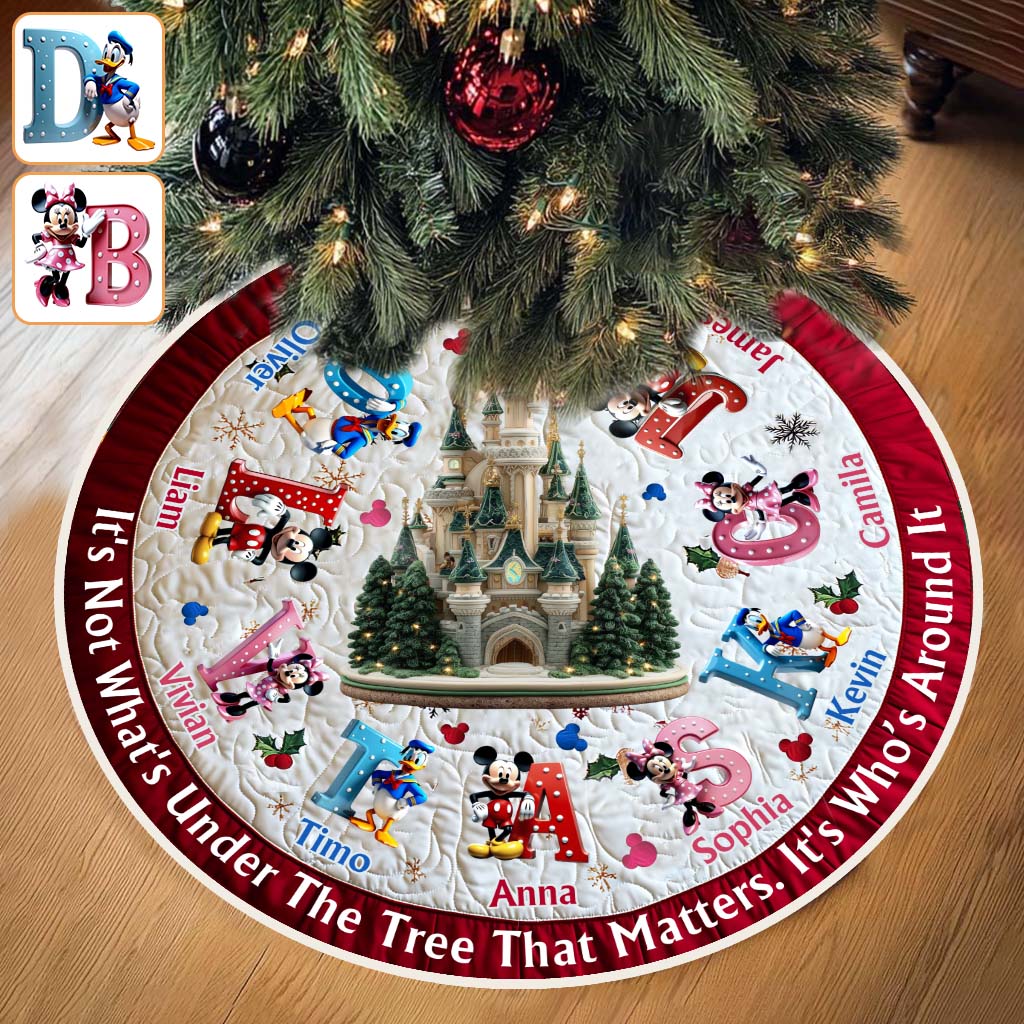 It's Not What Under The Tree - Personalized Mouse Tree Skirt
