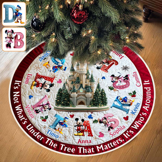 It's Not What Under The Tree - Personalized Mouse Tree Skirt