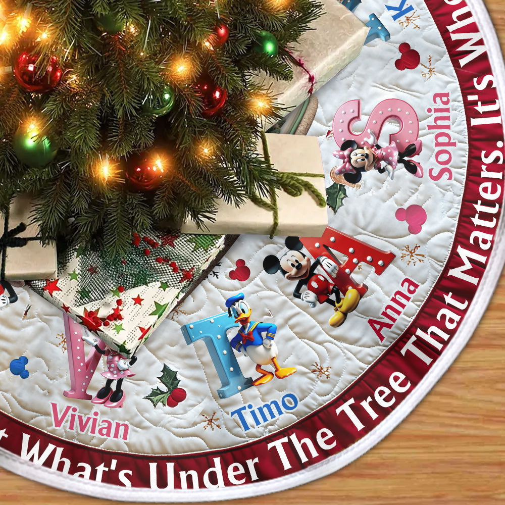 It's Not What Under The Tree - Personalized Mouse Tree Skirt