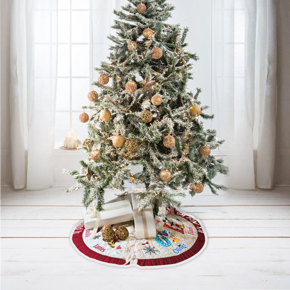 It's Not What Under The Tree - Personalized Mouse Tree Skirt