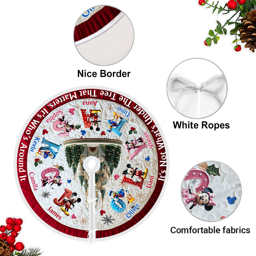 It's Not What Under The Tree - Personalized Mouse Tree Skirt