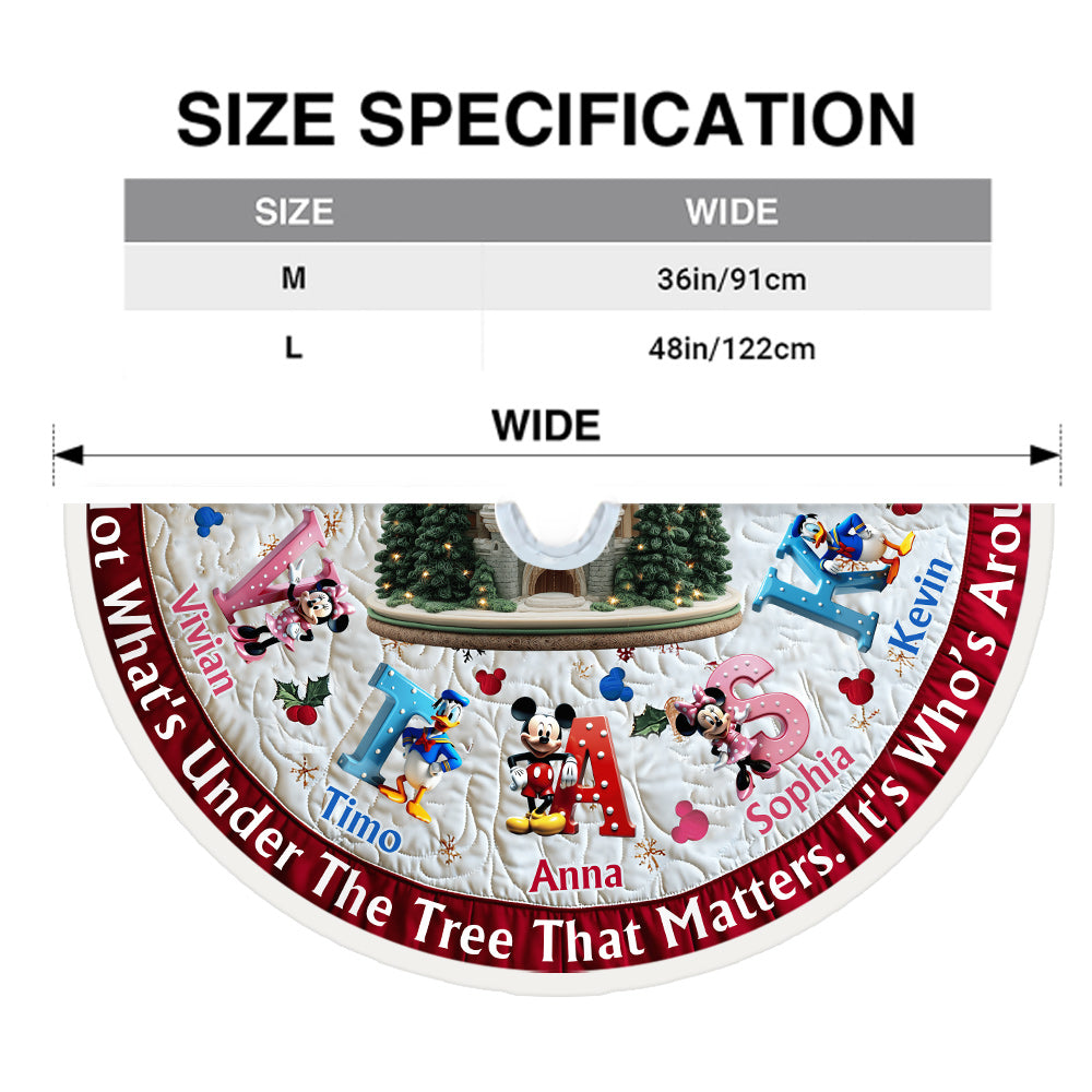It's Not What Under The Tree - Personalized Mouse Tree Skirt