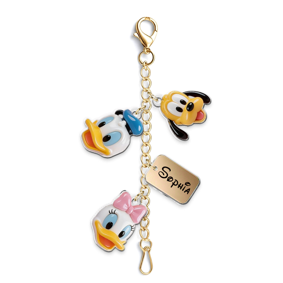 Magical Castle Friends Leather Phone Case & Charm Set - Personalized Mouse Dangling Charms
