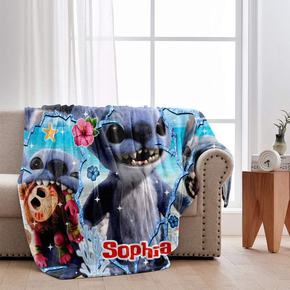 Ohana Means Family - Personalized Ohana Blanket