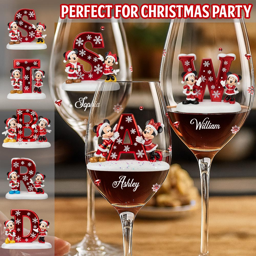 Magic Family - Personalized Mouse Wine Glass With Long Stem