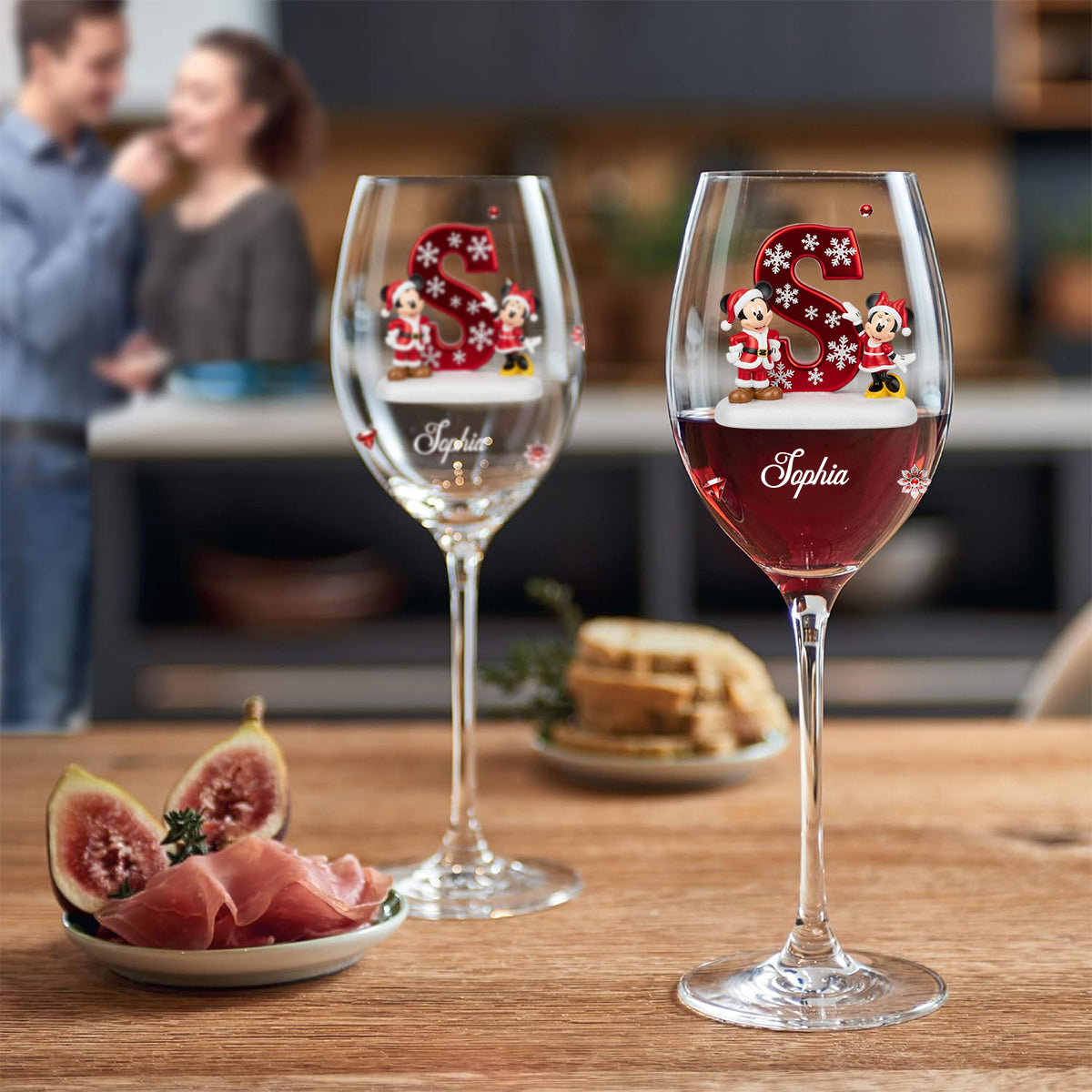 Magic Family - Personalized Mouse Wine Glass With Long Stem