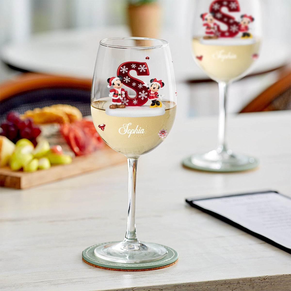 Magic Family - Personalized Mouse Wine Glass With Long Stem