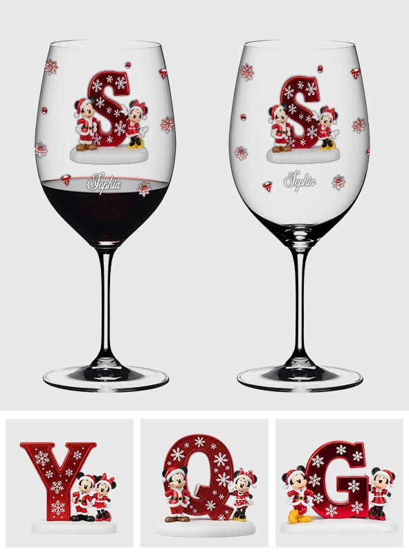 Magic Family - Personalized Mouse Wine Glass With Long Stem