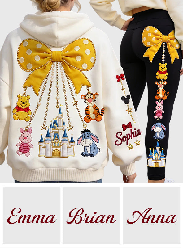 Friends - Personalized Yellow Bear Hoodie and Leggings