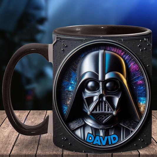 The Dark Time - Personalized The Force Accent Mug
