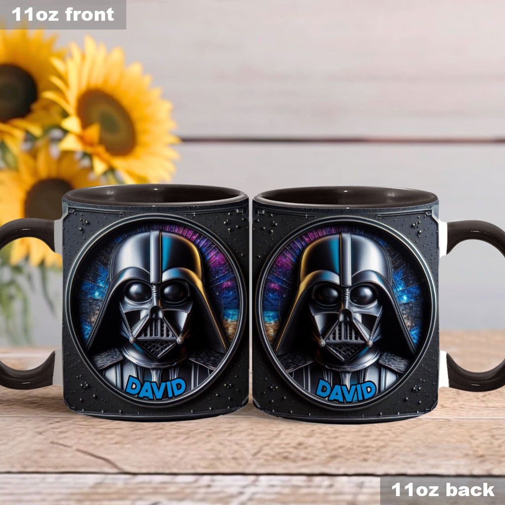 The Dark Time - Personalized The Force Accent Mug