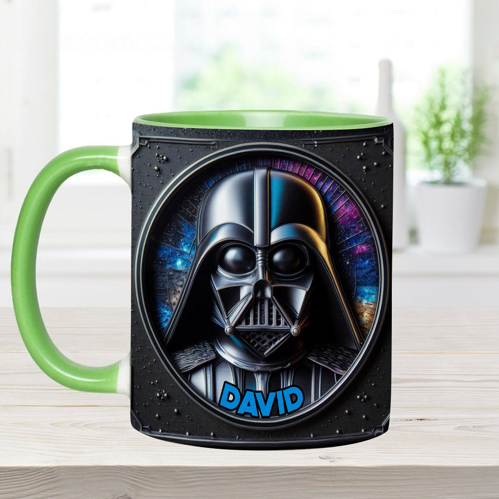 The Dark Time - Personalized The Force Accent Mug