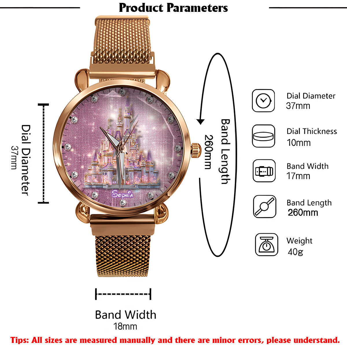 Magic Castle - Personalized Mouse Women Hand Watch