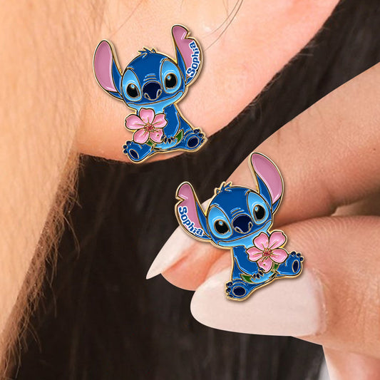 Aloha Ohana - Personalized Ohana Stud Earrings