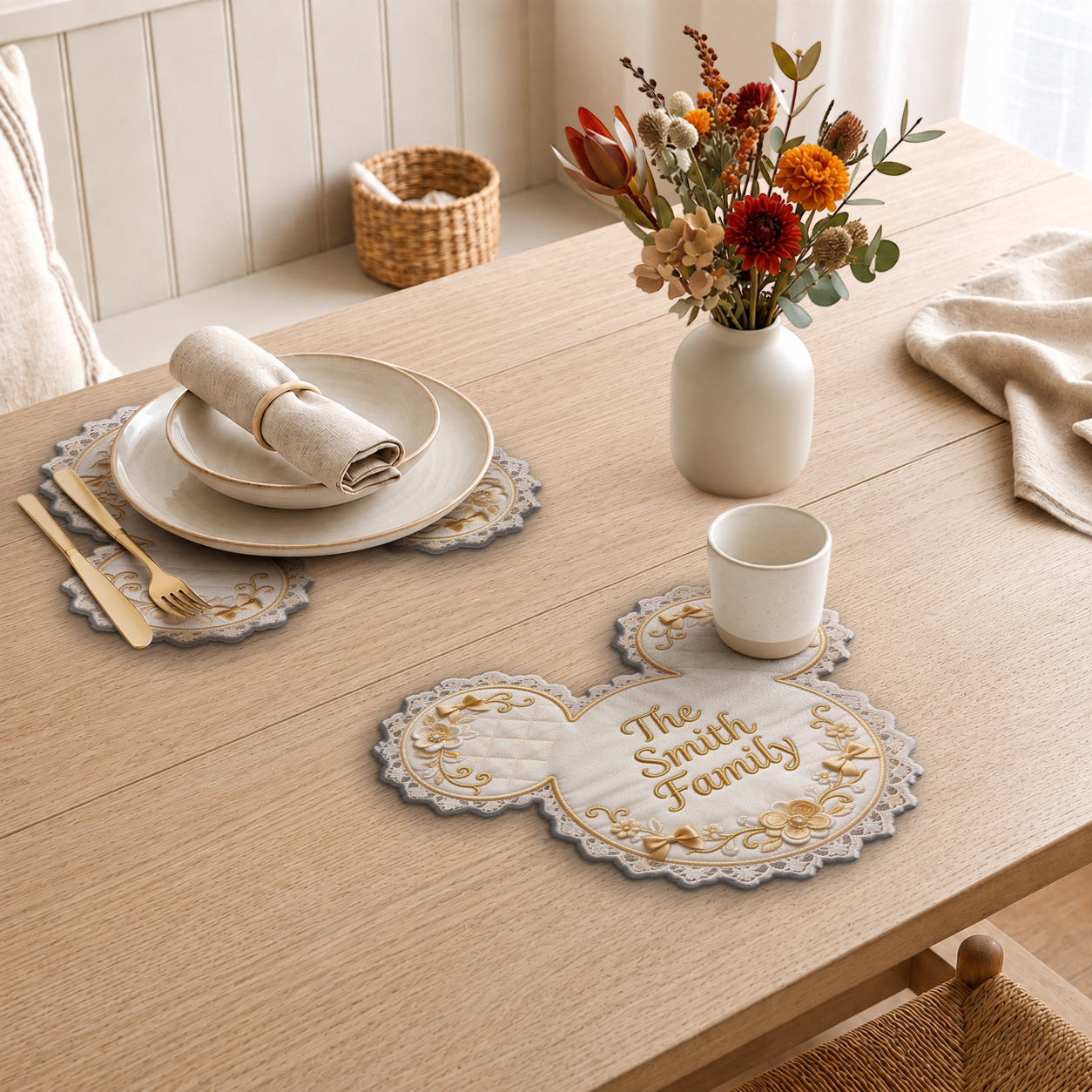 Believe In Magic - Personalized Mouse Custom Shape Placemat