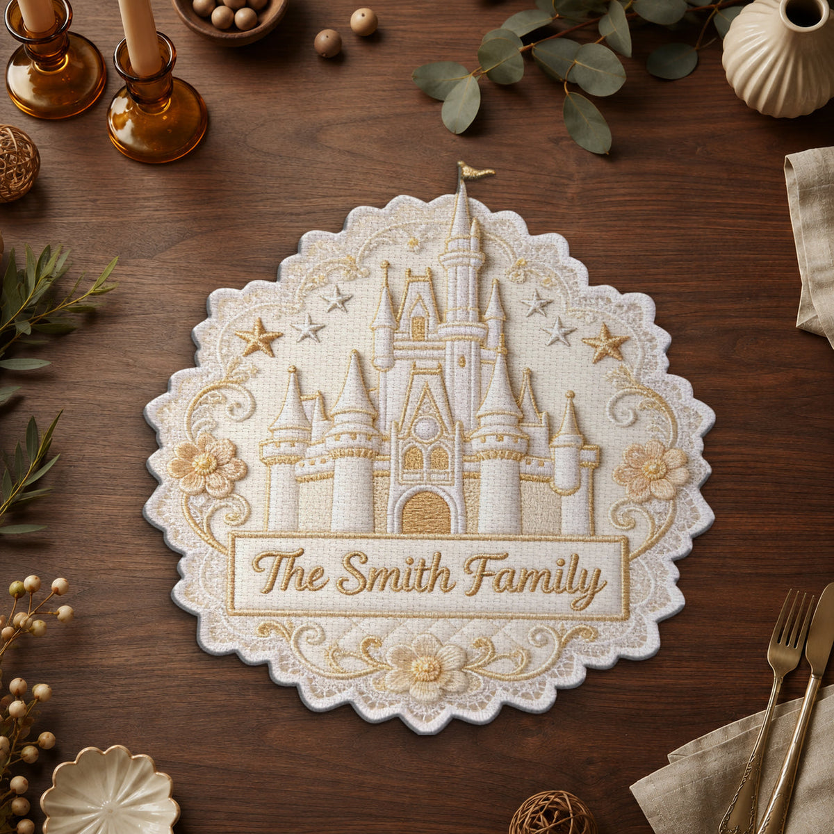Believe In Magic - Personalized Mouse Custom Shape Placemat