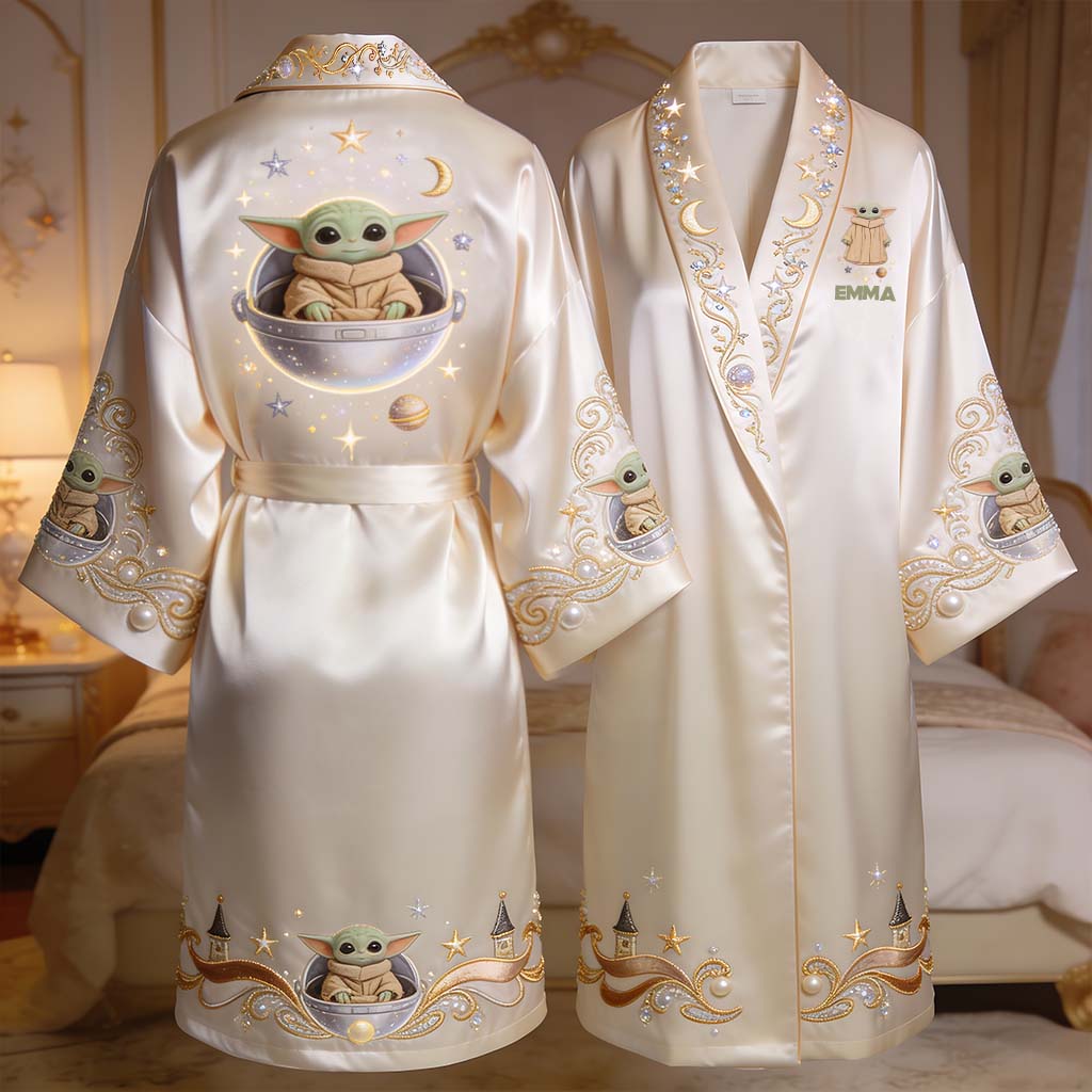 Cute Baby - Personalized The Force Satin Robe