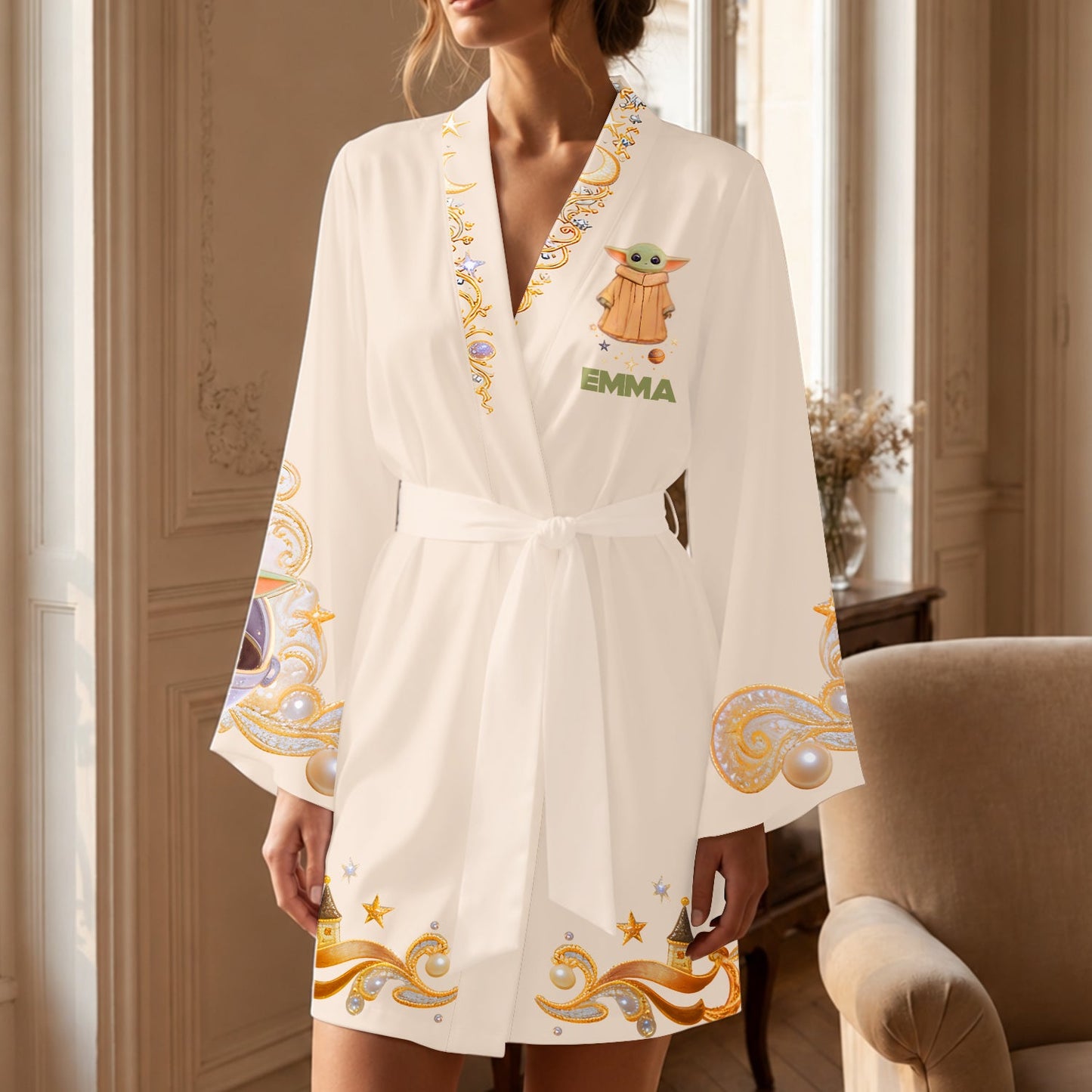 Cute Baby - Personalized The Force Satin Robe