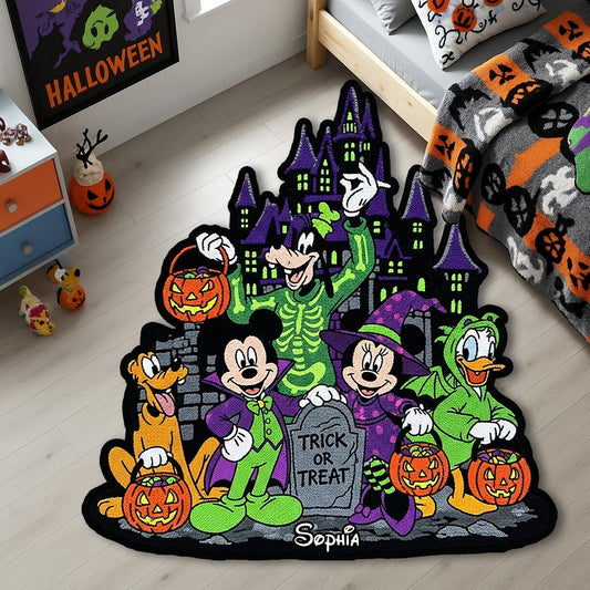 Not-So-Scary Halloween Party - Personalized Mouse Non-Slip Tufted Rug