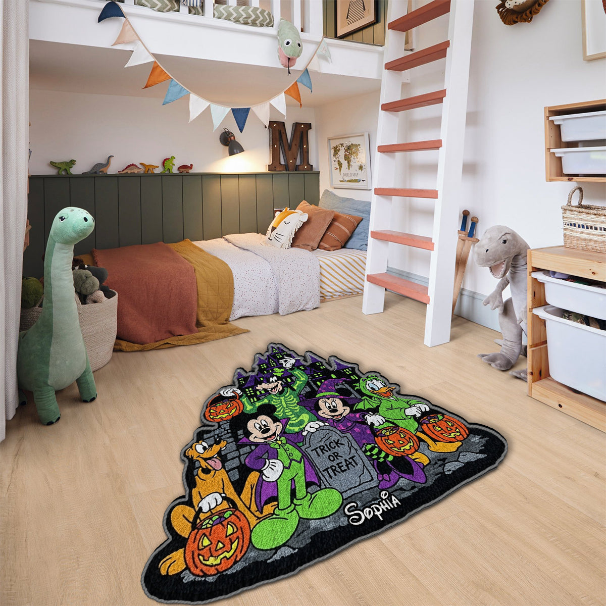 Not-So-Scary Halloween Party - Personalized Mouse Non-Slip Tufted Rug