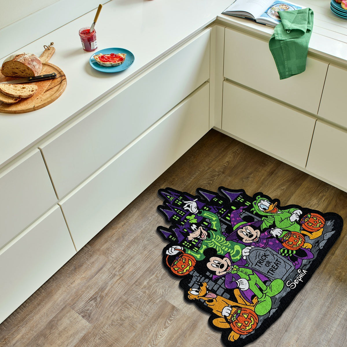 Not-So-Scary Halloween Party - Personalized Mouse Non-Slip Tufted Rug