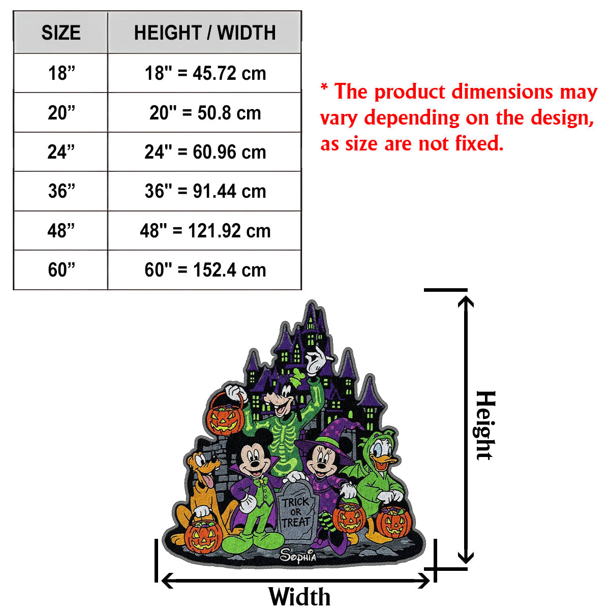 Not-So-Scary Halloween Party - Personalized Mouse Non-Slip Tufted Rug