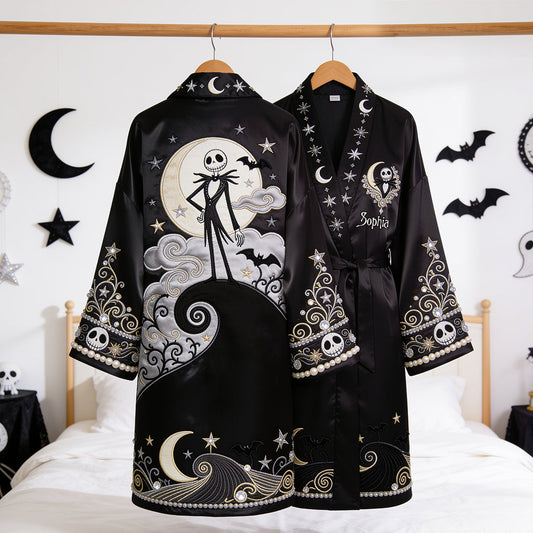 The Nightmare - Personalized Nightmare Satin Robe