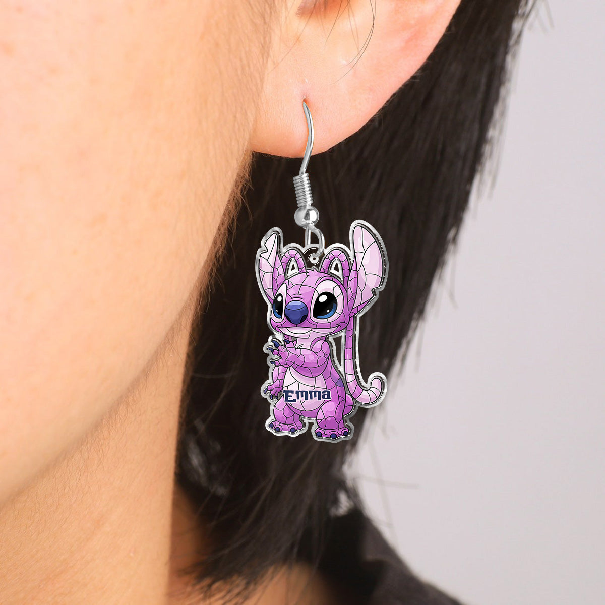 Blue Ohana - Personalized Ohana Earrings