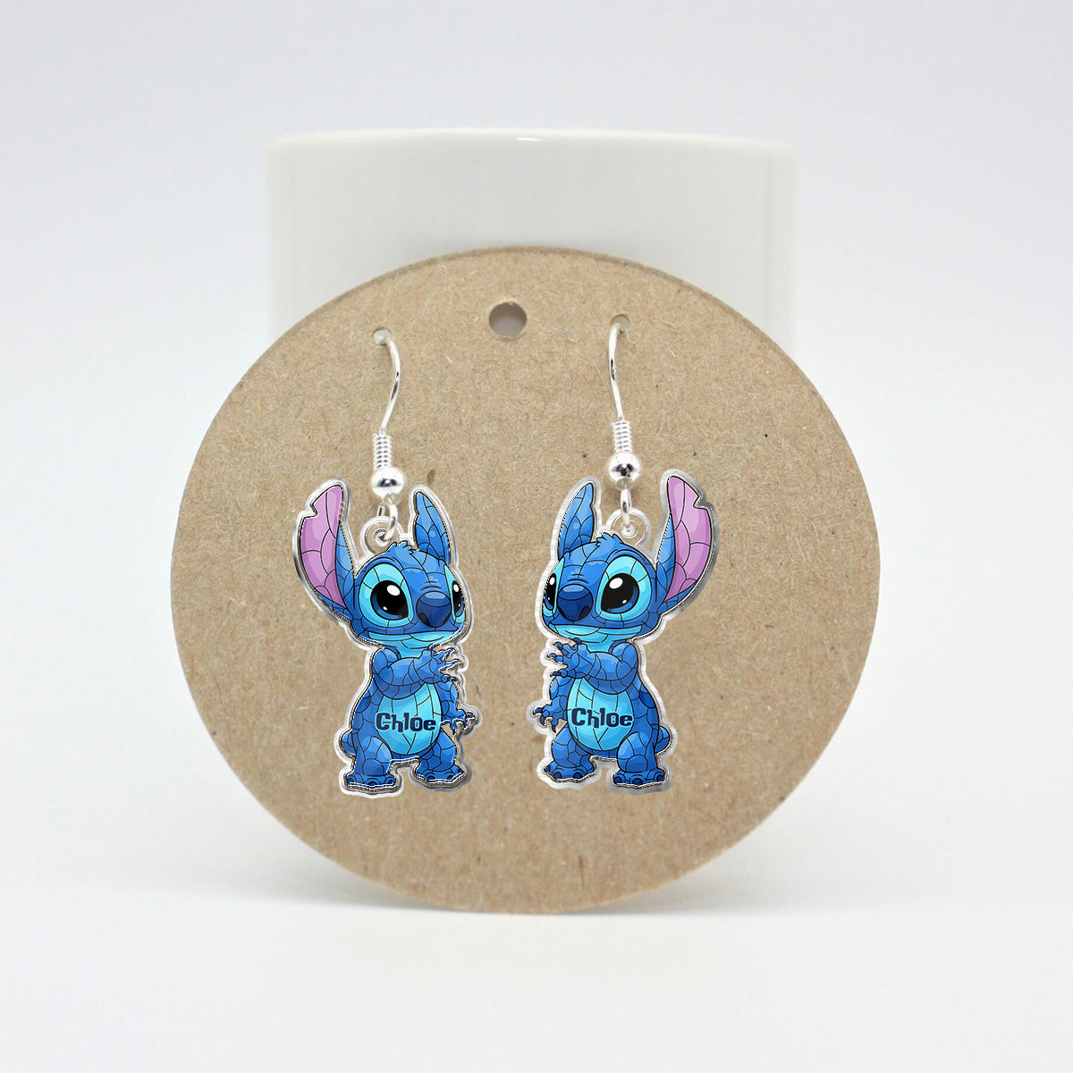 Blue Ohana - Personalized Ohana Earrings
