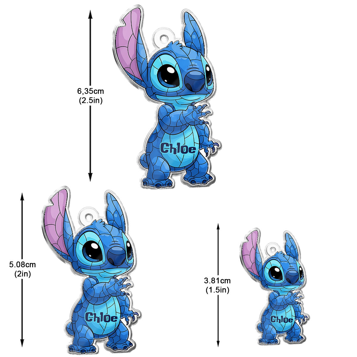 Blue Ohana - Personalized Ohana Earrings