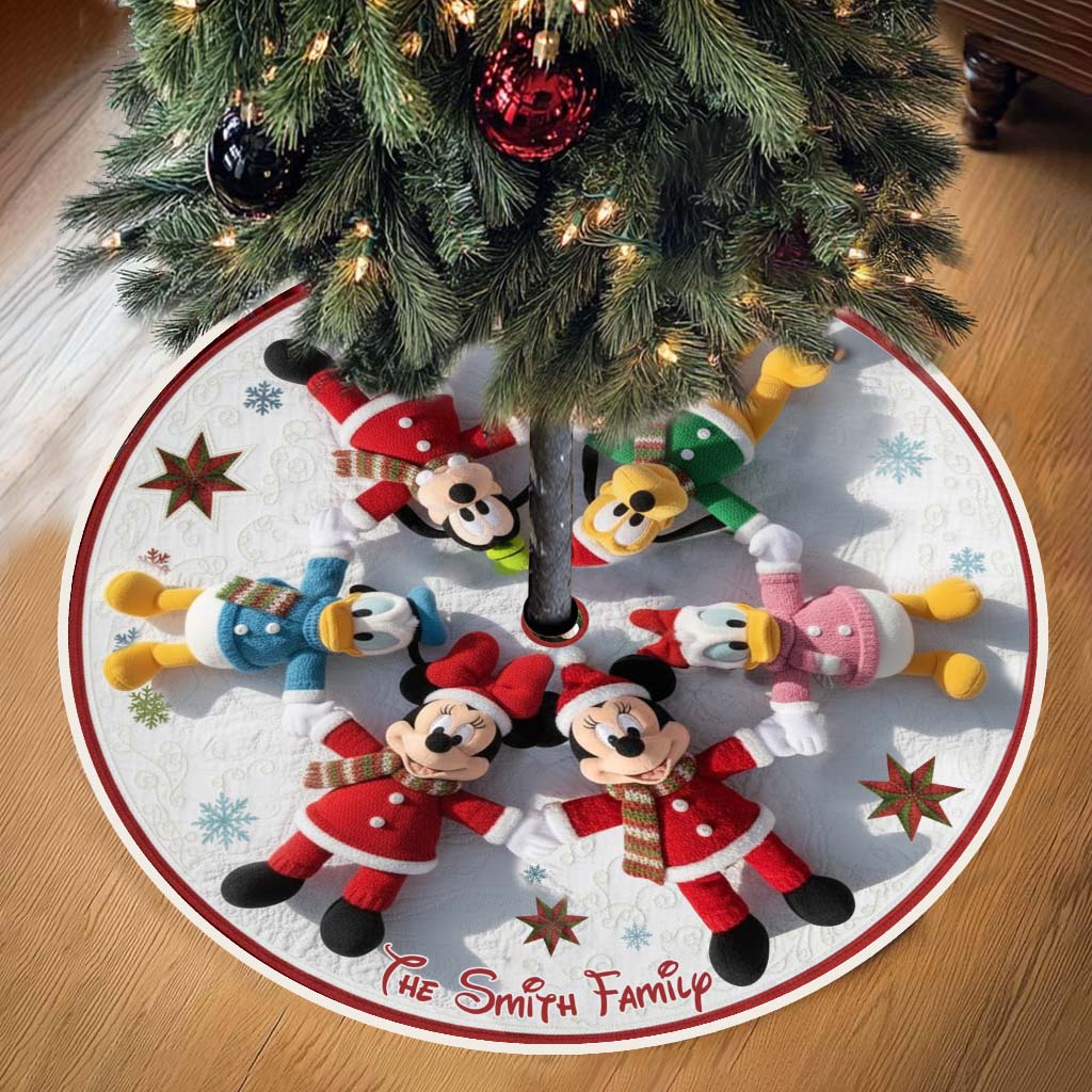 Merry Christmas - Personalized Mouse Tree Skirt