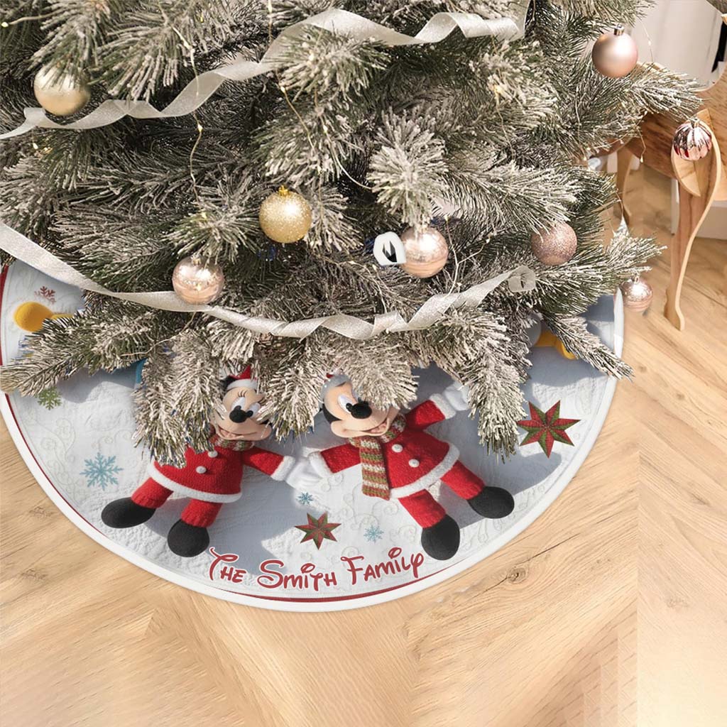 Merry Christmas - Personalized Mouse Tree Skirt