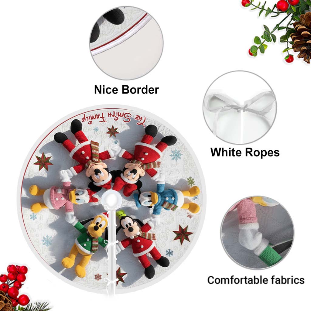 Merry Christmas - Personalized Mouse Tree Skirt