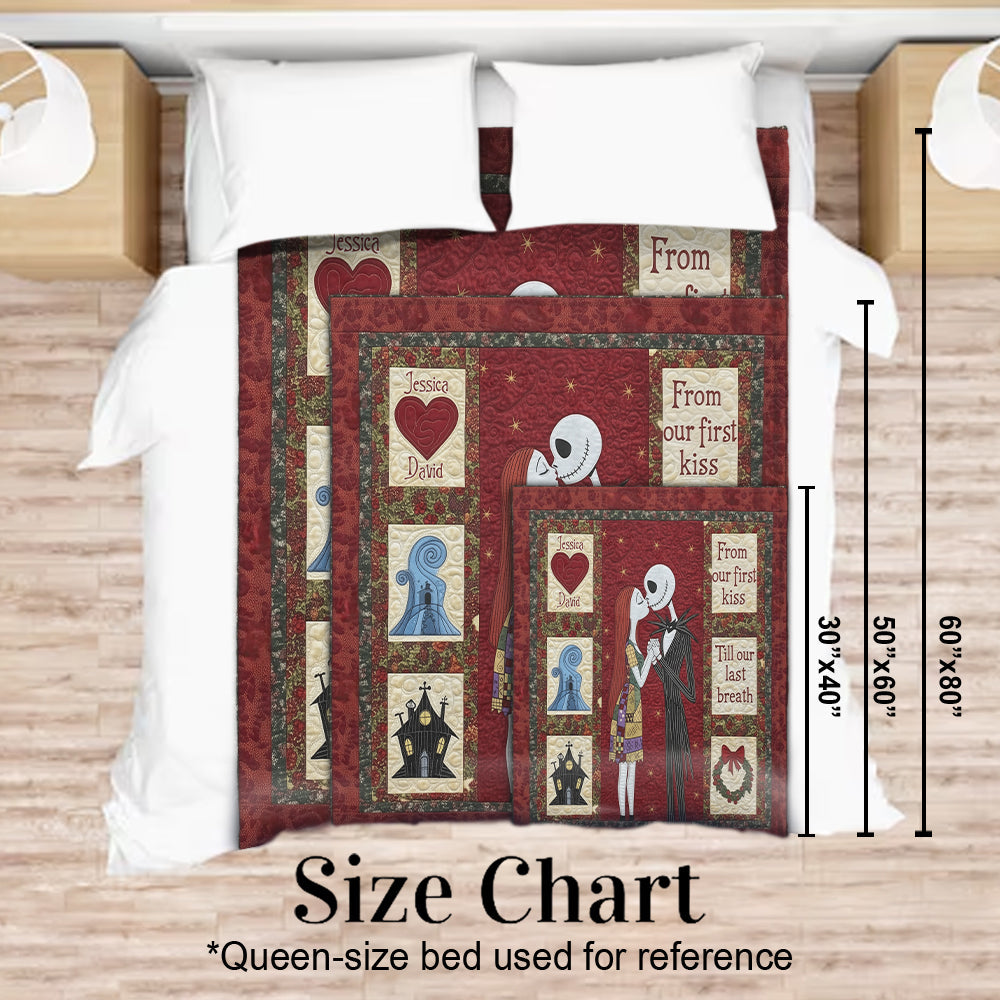 Eternal Kiss Holiday - Personalized Nightmare Blanket