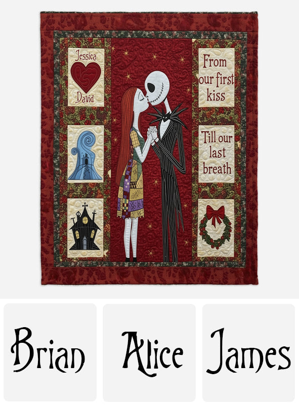 Eternal Kiss Holiday - Personalized Nightmare Blanket