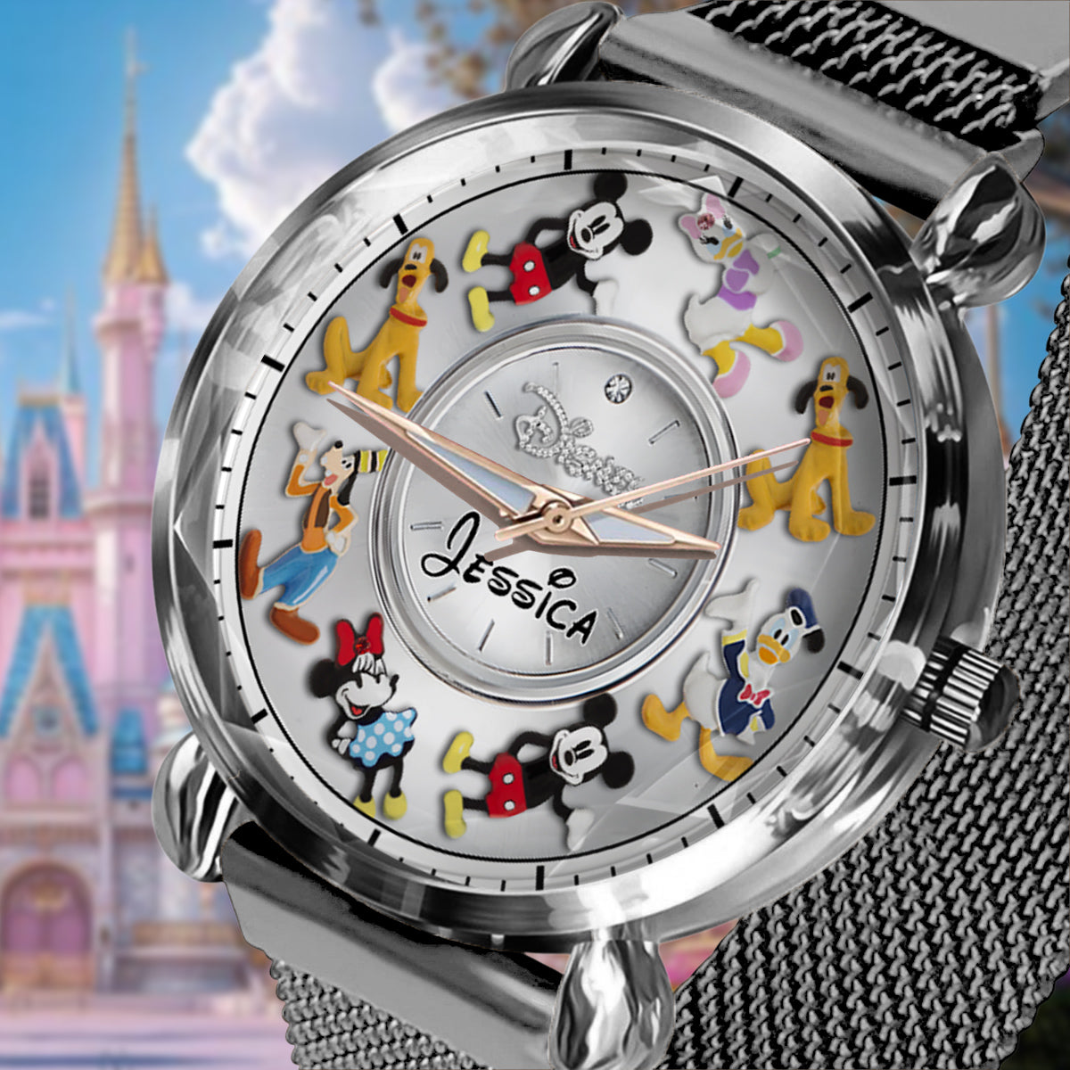 Magical Friends - Personalized Mouse Women Hand Watch