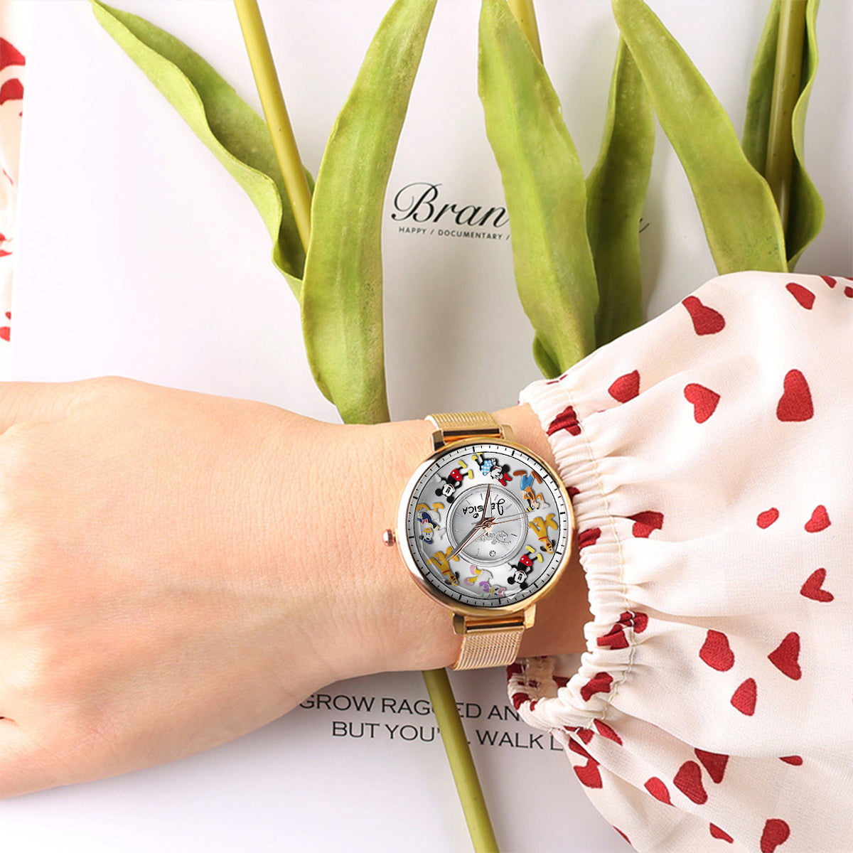 Magical Friends - Personalized Mouse Women Hand Watch