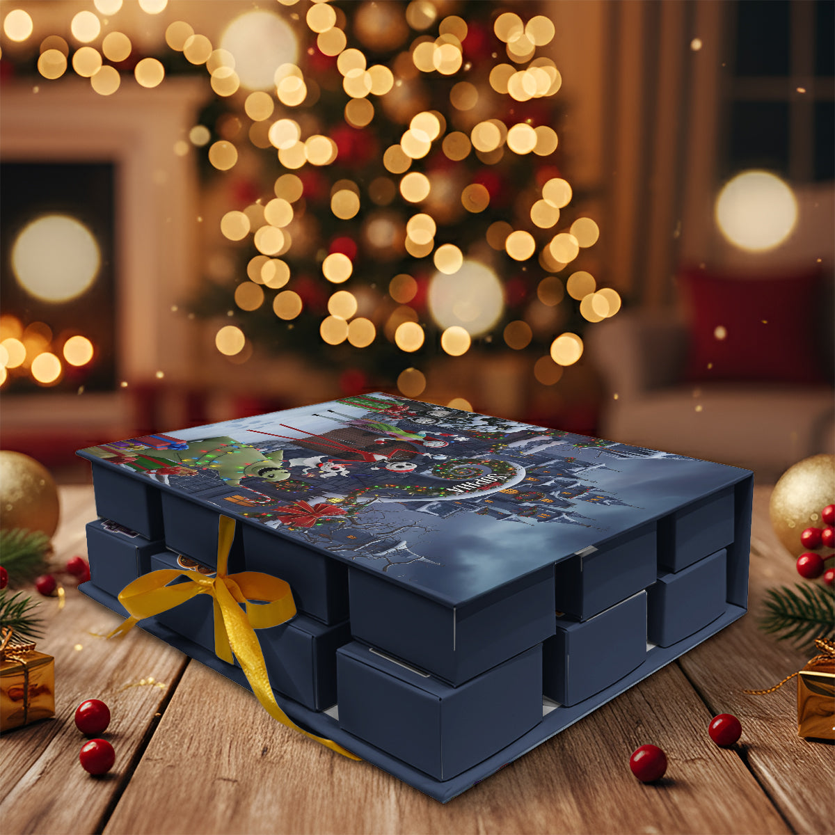 Nightmare - Personalized Nightmare Folded Advent Calendar With Ornaments